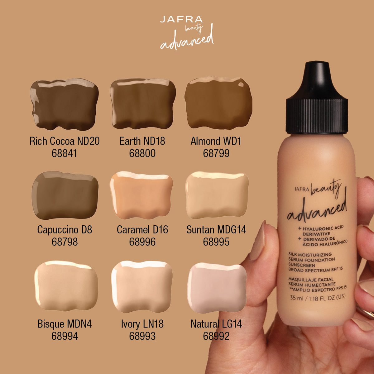 Advanced Silk Moisturizing Serum Foundation Sunscreen Broad