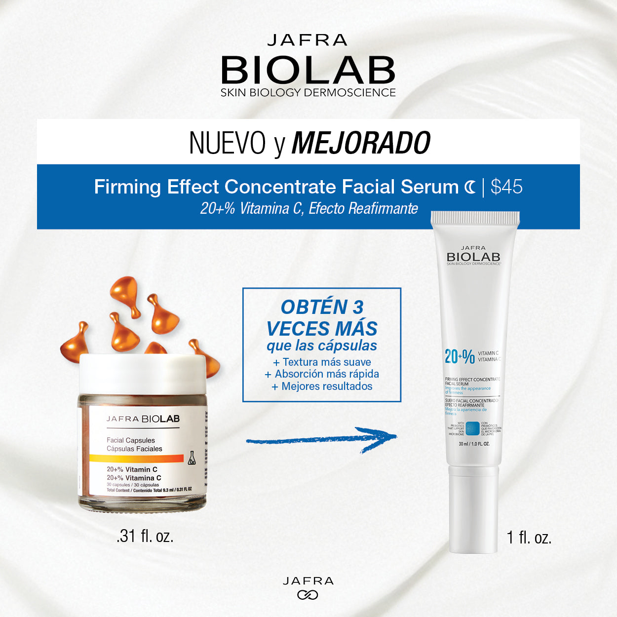 JAFRA BioLab Firming Effect Concentrate Facial Serum 20+% Vitamin