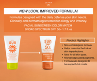 NEW! JAFRA Sun Facial Sunscreen Color Match SPF 50+