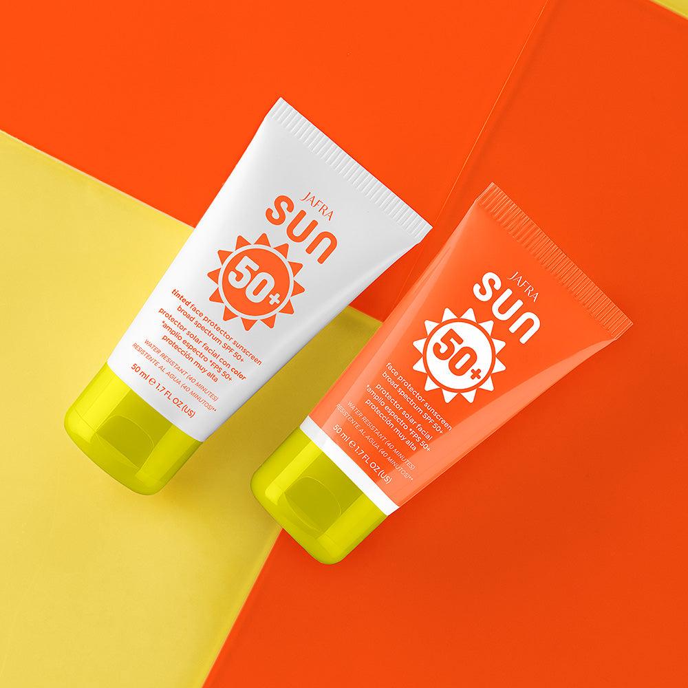 JAFRA Sun Face Protector Sunscreen Broad Spectrum SPF 50+, Bath