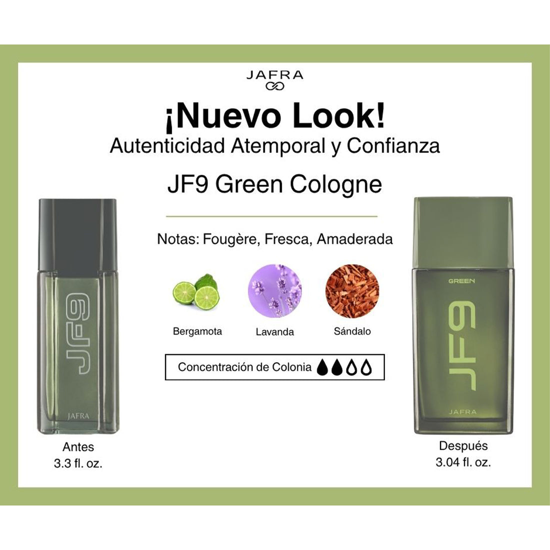 JF9 Green Cologne