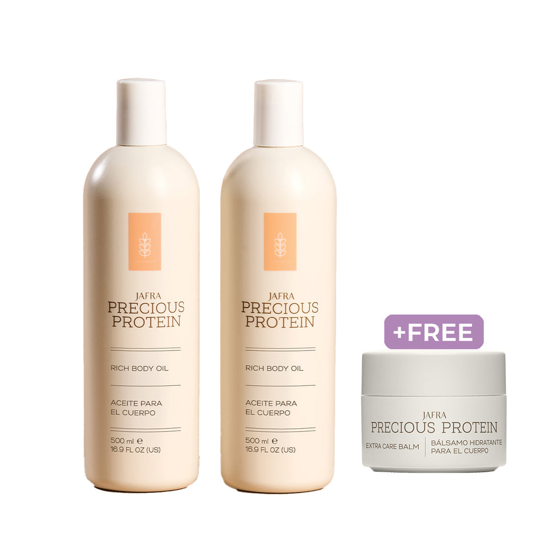 Bonus-Size Precious Protein Body Oil Duo + Gift