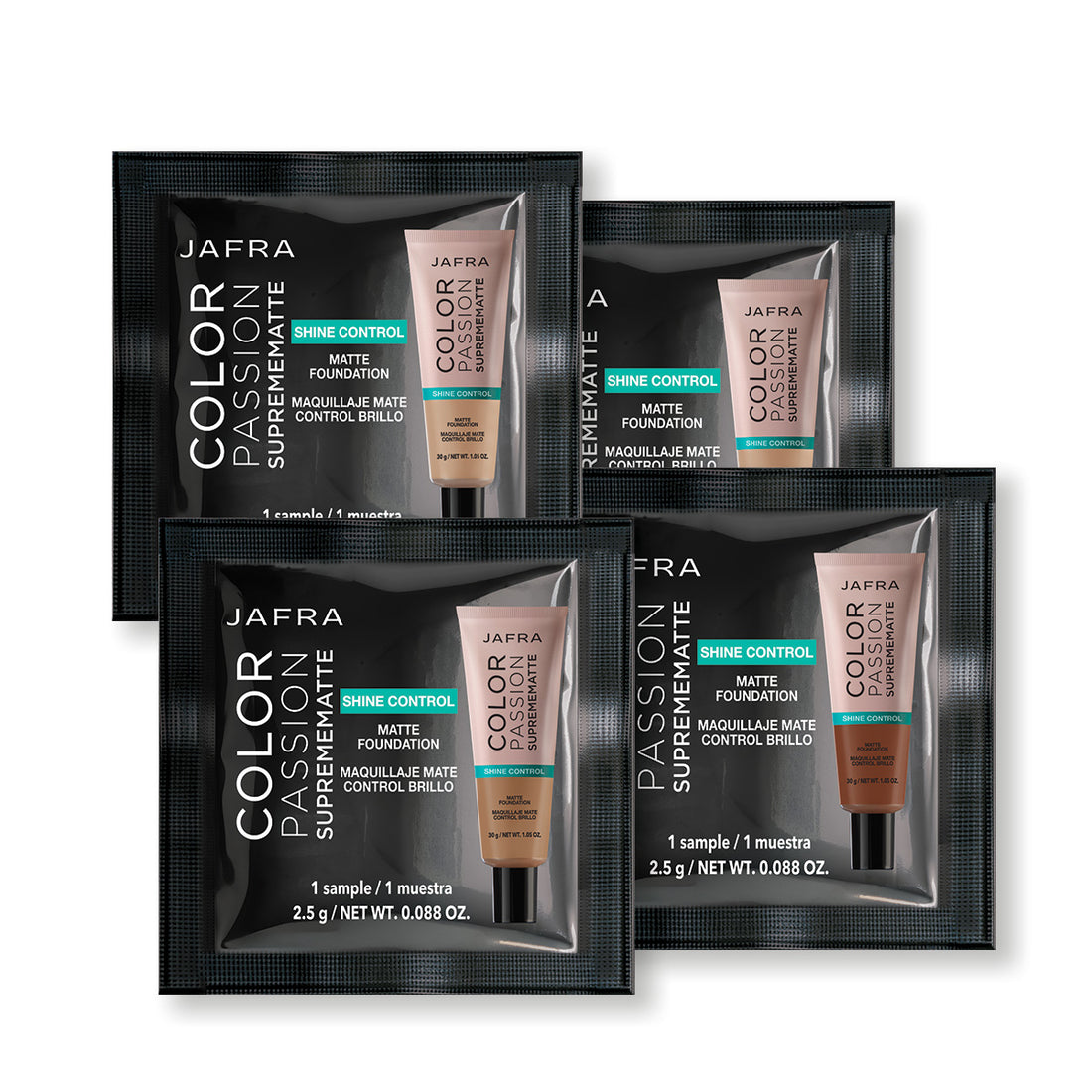 Color Passion Supremematte Foundation Mix Sachet Set - Non-Retail