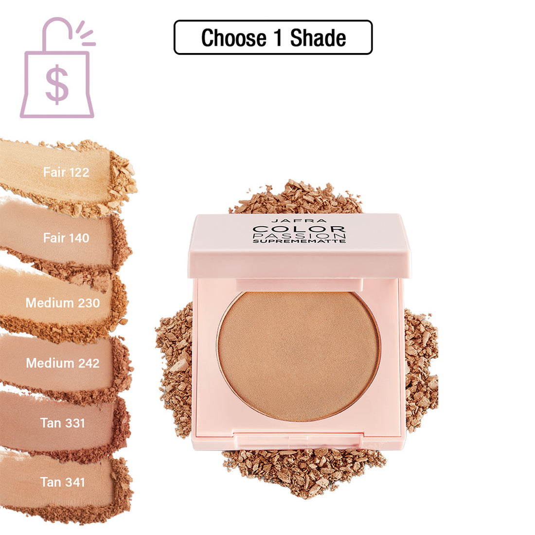 JAFRA Color Passion Supremematte Compact Matte Powder
