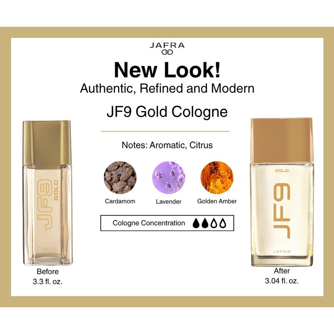 JF9 Gold Cologne - Restage