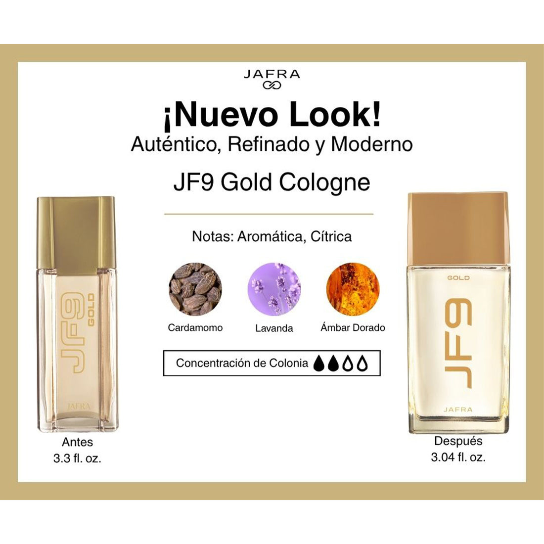 JF9 Gold Cologne - Restage