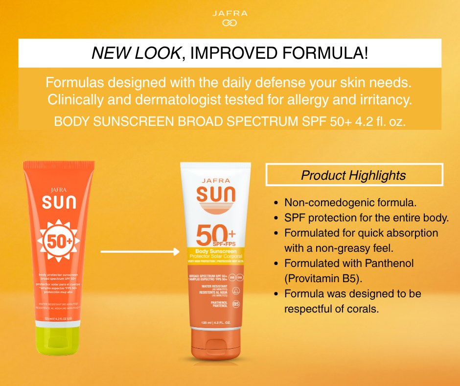 JAFRA Sun Body Sunscreen Protector Broad Spectrum SPF 50+
