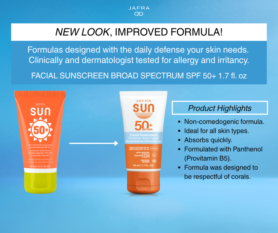 JAFRA Sun Facial Sunscreen Broad Spectrum SPF 50+ – Jafra