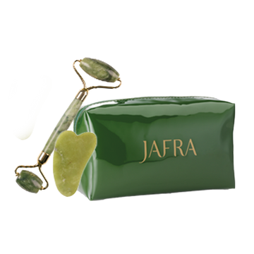Jade Cosmetic Bag & Gua Sha Set