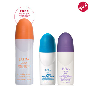 JAFRA Daily Deodorants 2 FOR $16 + FREE GIFT