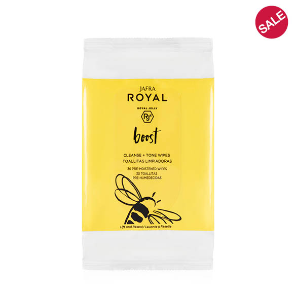 JAFRA ROYAL Boost Cleanse + Tone Wipes - 1 FOR $12